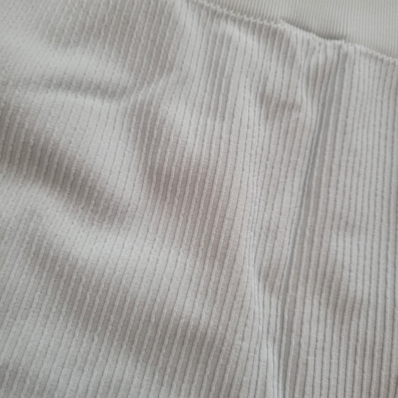 Baby Blue Ribbed Biker Shorts - Picture 2 of 4